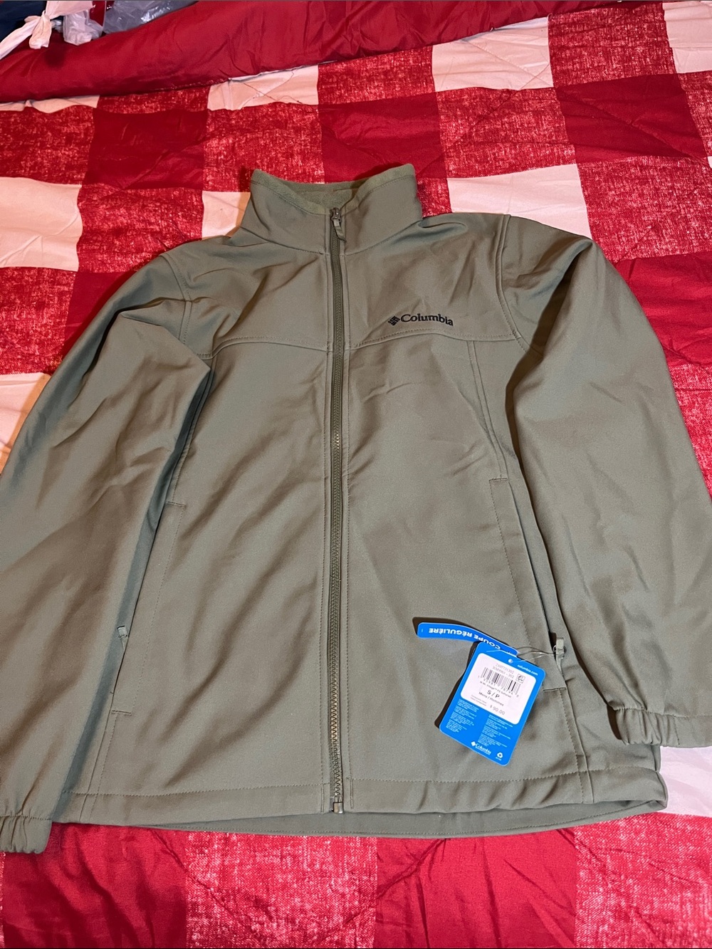 Columbia Olive Green Lightweight Softshell Jacket